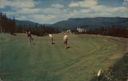 Golf links at Ingonish Beach, Nova Scotia Postcard