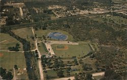 Aerial View of Holman Stadium Postcard