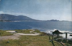 7th Hole looking towards Carmel and Ft Labos Pebble Beach, CA Postcard Postcard Postcard