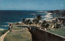 Section of Golf Course, Morro Castle San Juan, PR Puerto Rico Postcard Postcard Postcard