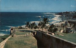 Section of Golf Course, Morro Castle Postcard