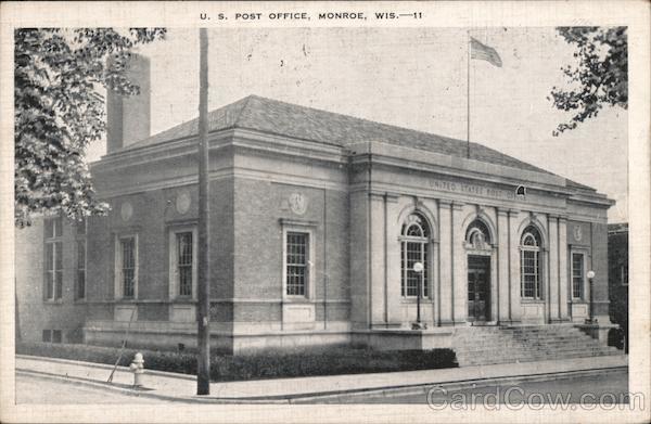 US Post Office Monroe Wisconsin