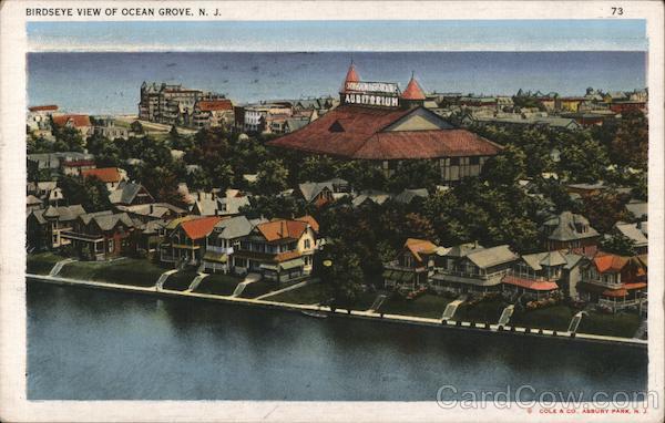 Bird's Eye View of Ocean Grove, NJ New Jersey