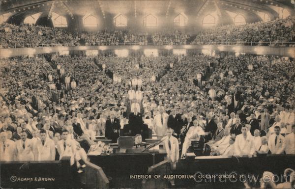 Interior of Auditorium Ocean Grove New Jersey