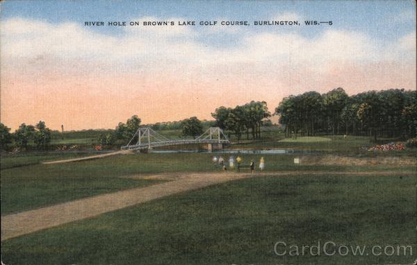 River Hole on Brown's Lake Golf Course Burlington Wisconsin