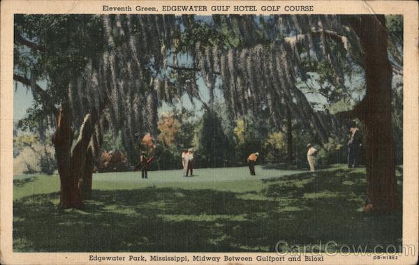 Eleventh Green, Edgewater Hotel Golf Course Edgewater Park Mississippi
