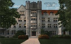 Pemberton Hall, Eastern Illinois State College Postcard