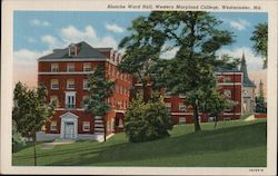 Blanche Ward Hall, Western Maryland College Postcard