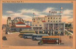 Plaza Hotel Asbury Park, NJ Postcard Postcard Postcard