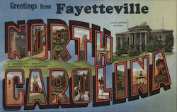 Greetings from Fayetteville, North Carolina Postcard