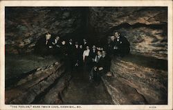 The Parlor, Mark Twain Cave Postcard