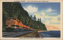 The Empire Builder-Great Northern Railway Streamliner Postcard