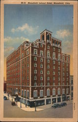 Mansfield Leland Hotel Ohio Postcard Postcard Postcard