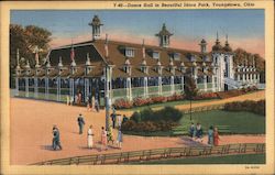 Dance Hall in Beautiful Idora Park Postcard