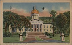 State Capitol Montpelier, VT Postcard Postcard Postcard