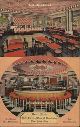 Plantation Room and Circle Bar and Terrace, Hotel Dixie Postcard