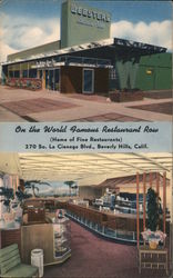 Webster's La Cienega - On the World Famous Restaurant Row Postcard