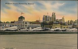 Municipal Airport Kansas City, MO Postcard Postcard Postcard