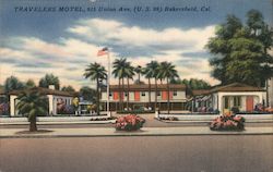 Travelers Motel Postcard