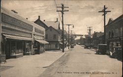 Ben Franklin Store and Main Street Postcard