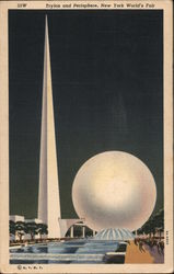 Trylon and Perisphere, New York World's Fair Postcard
