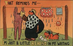 That Reminds Me--I'm Just a Little Behind in my Writing Postcard