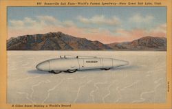 A Giant Racer Making a World's Record Postcard