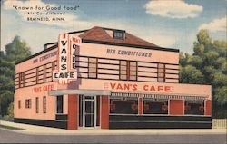 Van's Cafe "Known for Good Food" Brainerd, MN Postcard Postcard Postcard