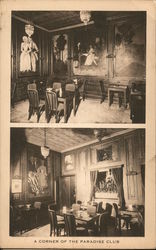 A Corner of the Paradise Club Restaurant Postcard