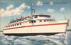 The New Flagship of Puget Sound Ferries Postcard Postcard Postcard