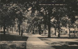 Park Scene at Main Avenue Postcard