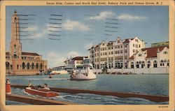 Swan Ride, Casino and North End Hotel - Asbury Park Postcard