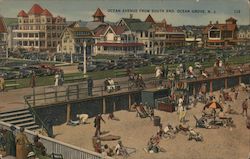 Ocean Avenue from South End Postcard