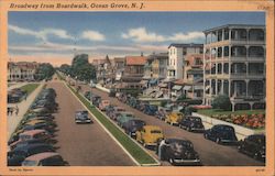 Broadway from the Boardwalk Postcard