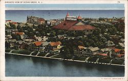Bird's Eye View of Ocean Grove, NJ Postcard