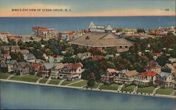 Bird's Eye View of Ocean Grove, NJ Postcard