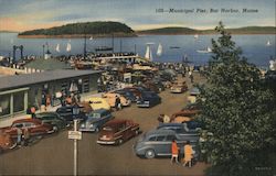 Municipal Pier Bar Harbor, ME Postcard Postcard Postcard