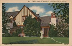 Caole Lombard at Home Postcard