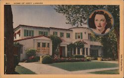 Home of Hedy Lamarr Los Angeles, CA Postcard Postcard Postcard