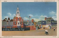 Colonial Village, Chicago World's Fair Postcard