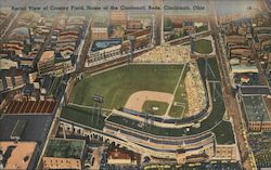 Aerial View of Crosley Field - Home of the Cincinnati Reds Ohio Postcard Postcard Postcard
