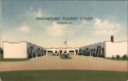 Paramount Tourist Court Sandoval, IL Postcard Postcard Postcard