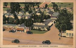 Silver Lake Auto Court Postcard