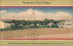 Van Buren's City of Cabins Postcard