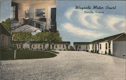 Wayside Motel Danville, VA Postcard Postcard Postcard