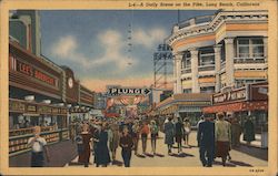 Daily Scene on the Pike Postcard