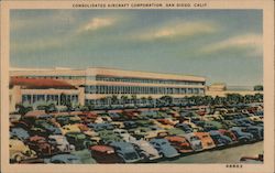 Consolidated Aircraft Corporation San Diego, CA Postcard Postcard Postcard