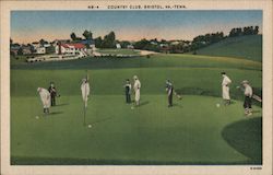 Country Club and Golf Course Bristol, VA Postcard Postcard 