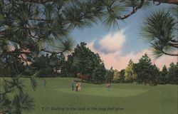Golfing in the Land of the Long Leaf Pine. Postcard