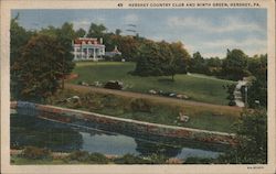 Hershey Country Club and Ninth Green Postcard